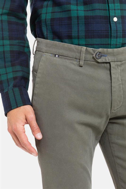 Light grey cotton slim fit trousers Sidney Zilton - 18/401