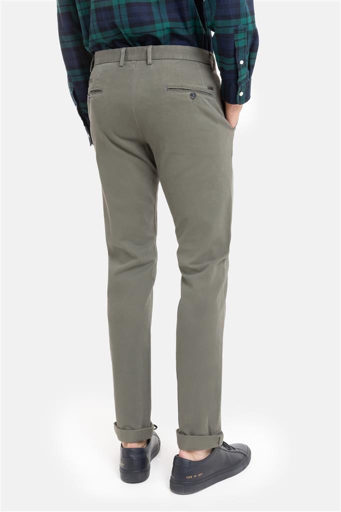 Light grey cotton slim fit trousers Sidney Zilton - 18/401