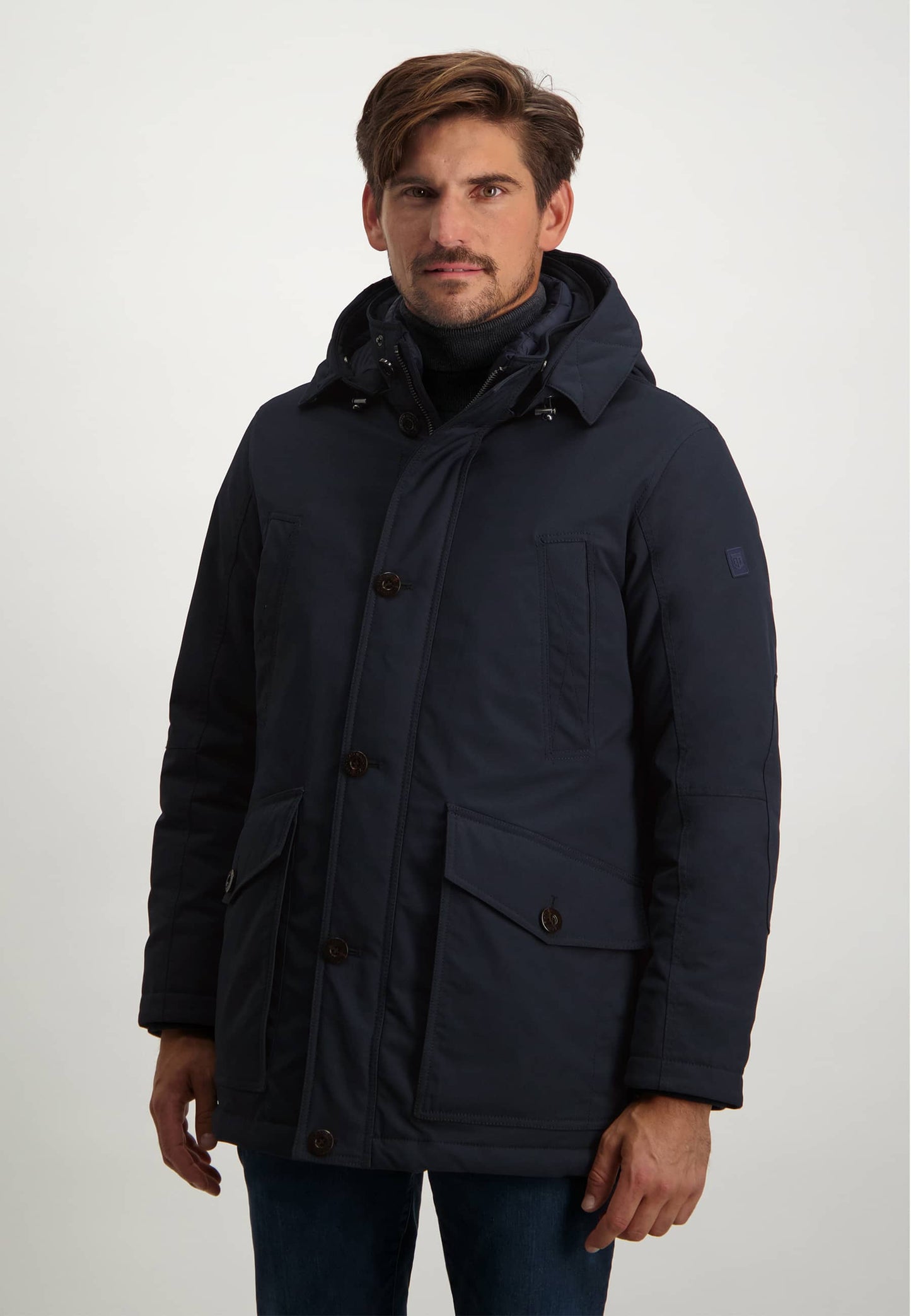 Navy outdoor jacket with hood State of Art - 22635/5900