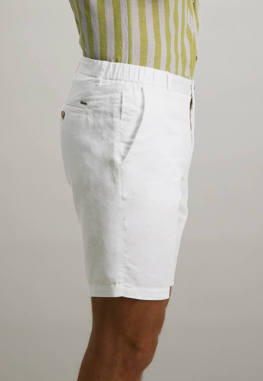 White cotton linnen shorts State of Art - 12628/1100