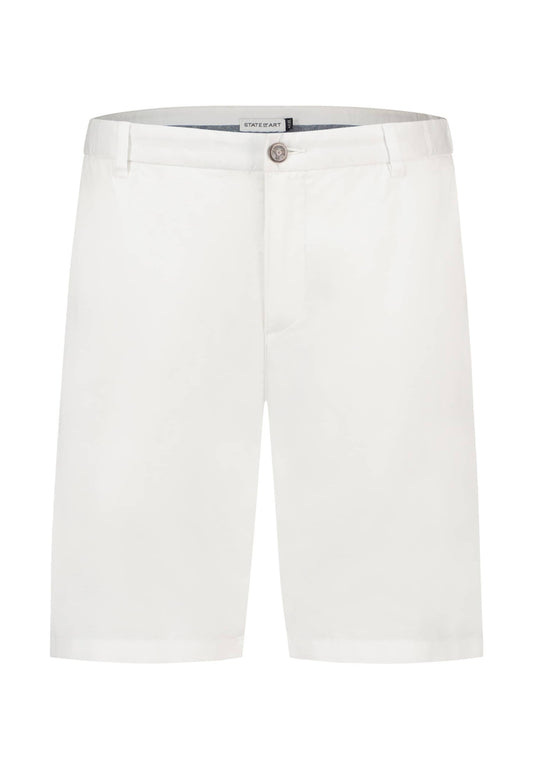 Witte katoenen linnen shorts State of Art - 13656/1100
