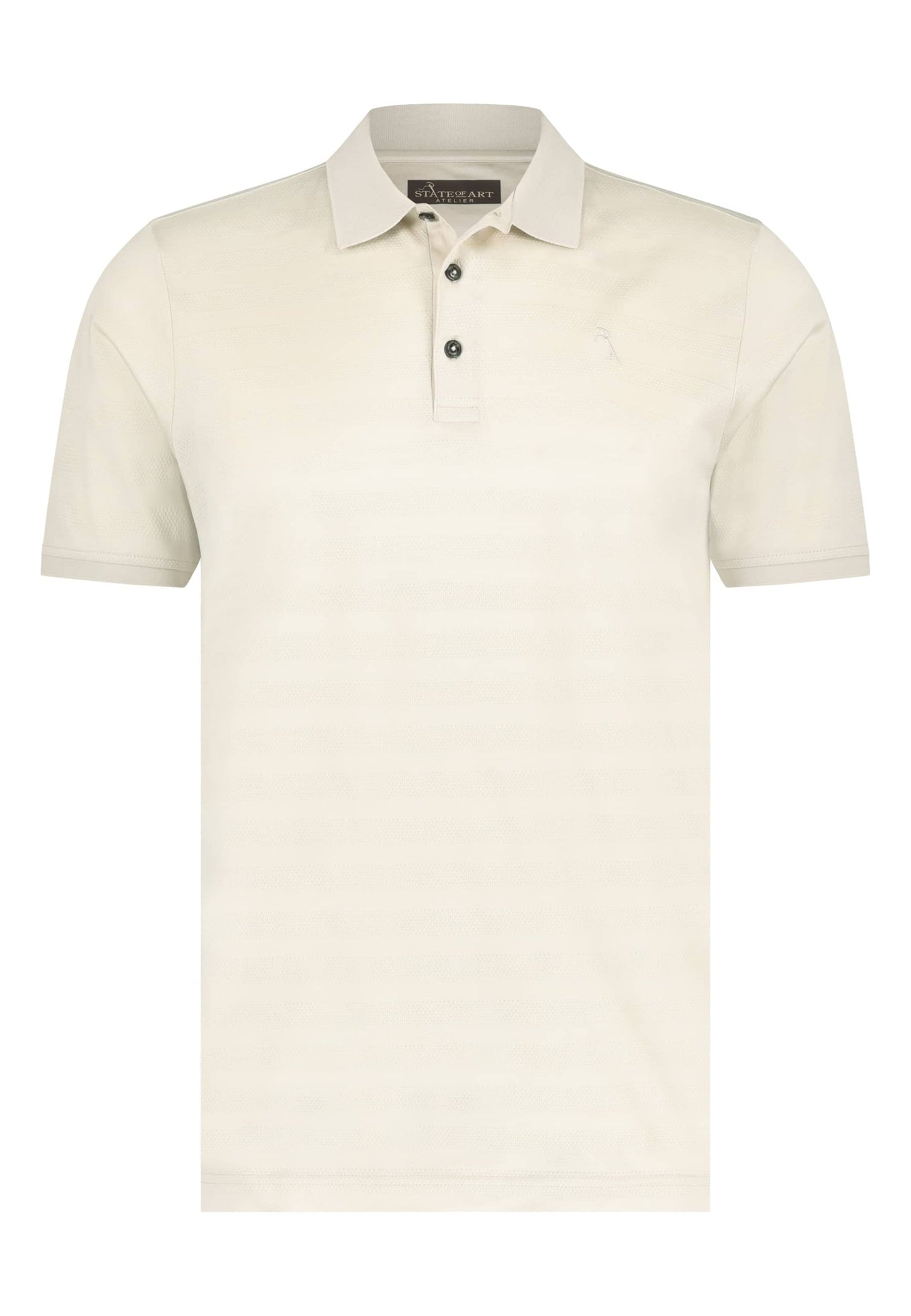 Eggshell structured mercerized cotton regular fit polo State of Art - 13768/1400