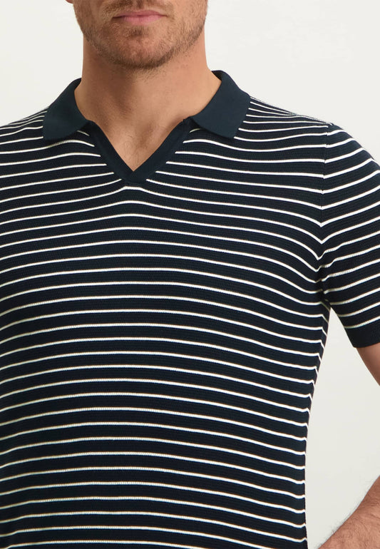 Navy striped polo pullover State of Art - 13079/5917