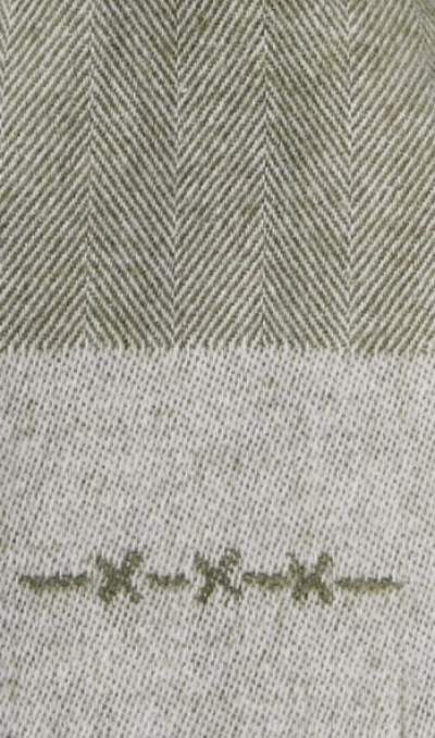 Green herringbone scarf Van Gils - 1811VG00006