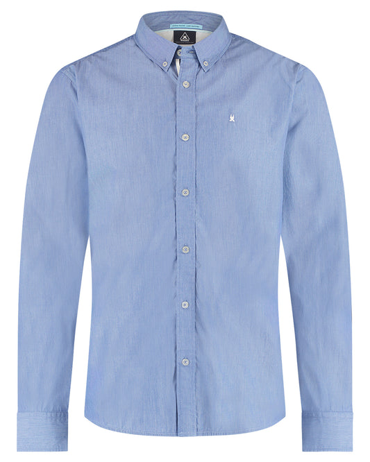Blauw gestreept katoenen slim fit overhemd Gaastra - 12527/B007