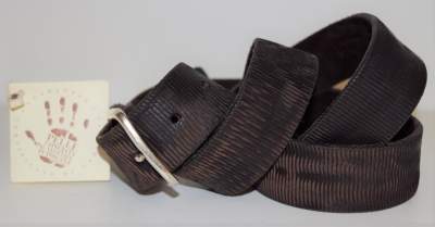 Brown leather belt Profuomo - PP3R000020